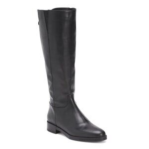 EMANUELE CRASTO Black Made In Italy Leather High Shaft Boots